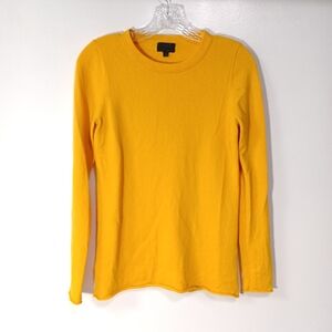 J. Crew Yellow Crew Neck Sweater